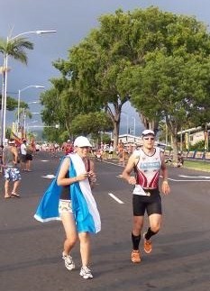 Carsten fast im Ziel